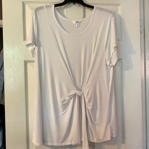 Stretchy Tie Front Tee